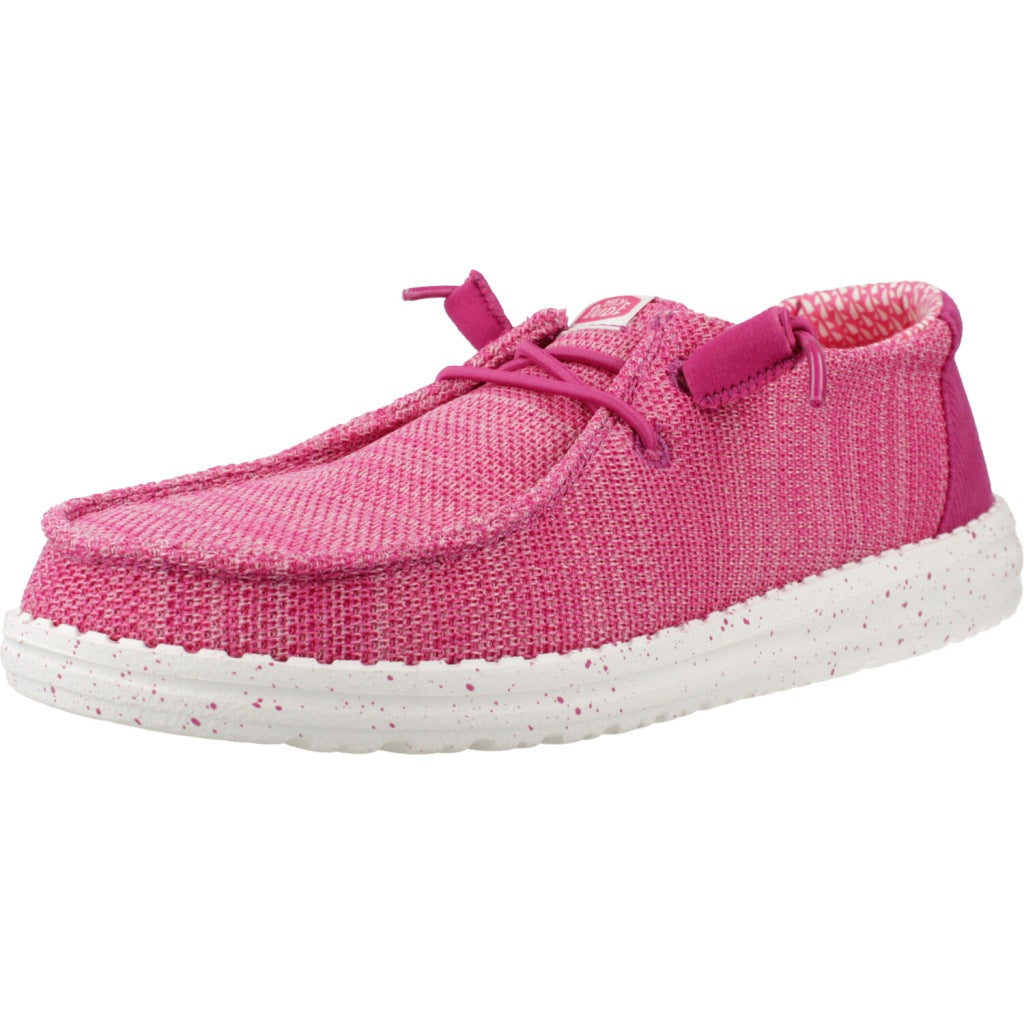 HEY DUDE WENDY STRETCH MESH CERAMIC en color ROSA  (1)