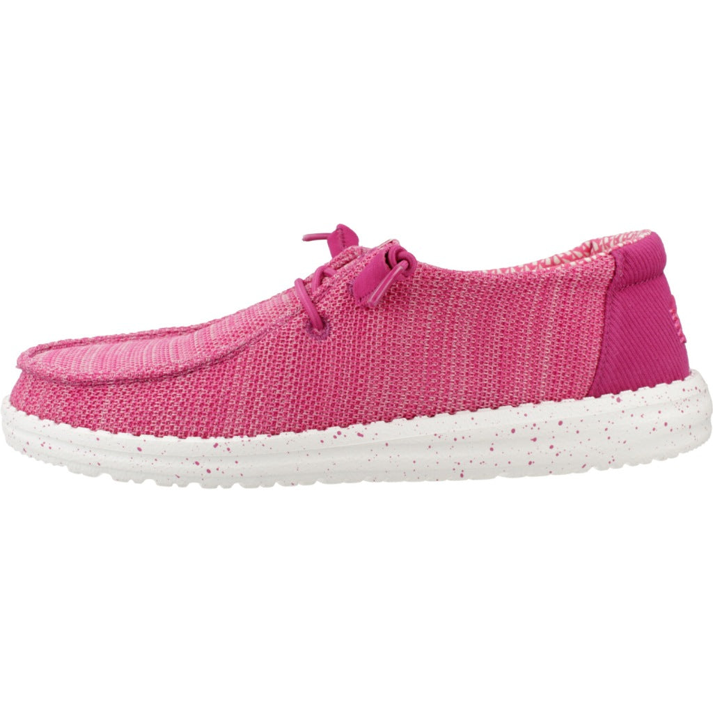 HEY DUDE WENDY STRETCH MESH CERAMIC en color ROSA  (2)