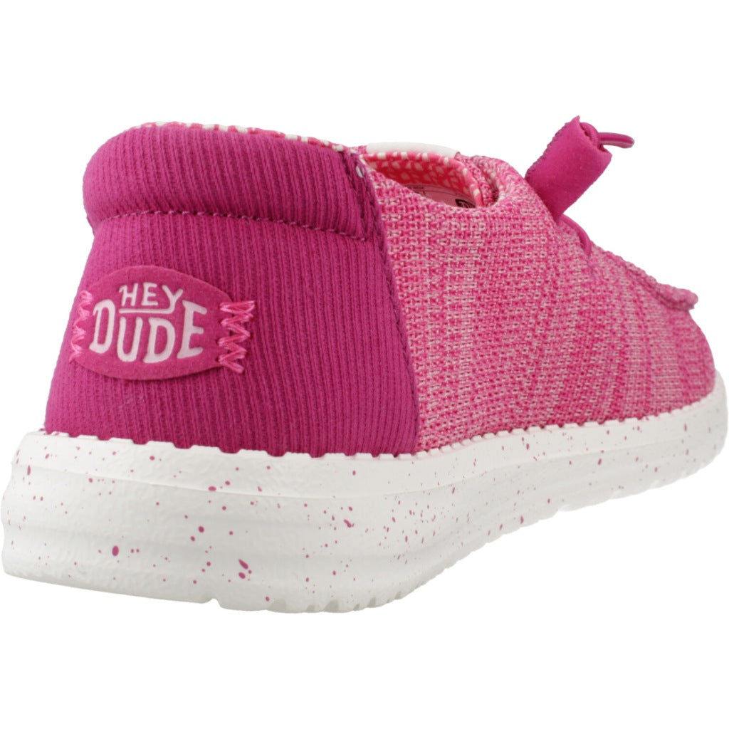 HEY DUDE WENDY STRETCH MESH CERAMIC en color ROSA  (3)