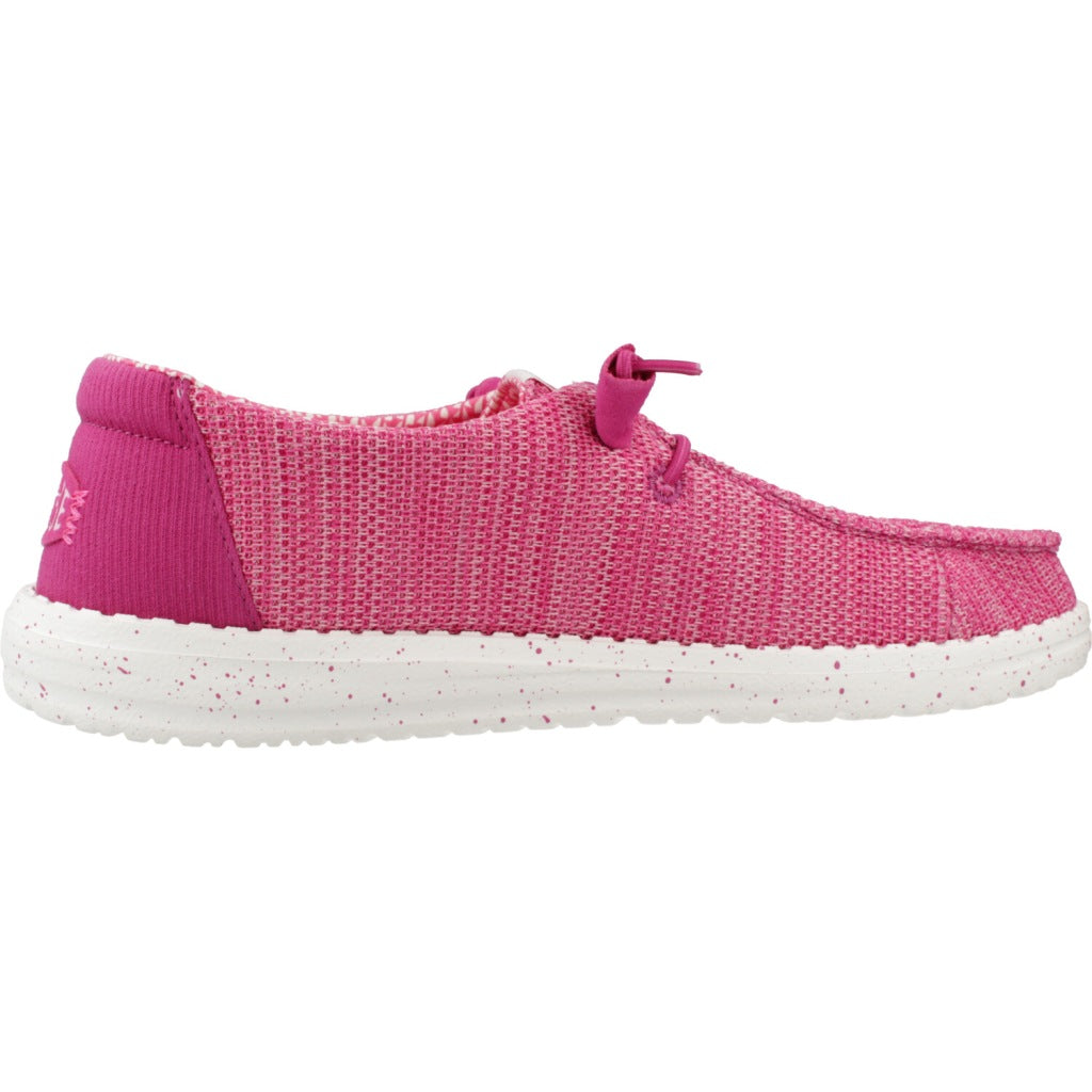 HEY DUDE WENDY STRETCH MESH CERAMIC en color ROSA  (4)