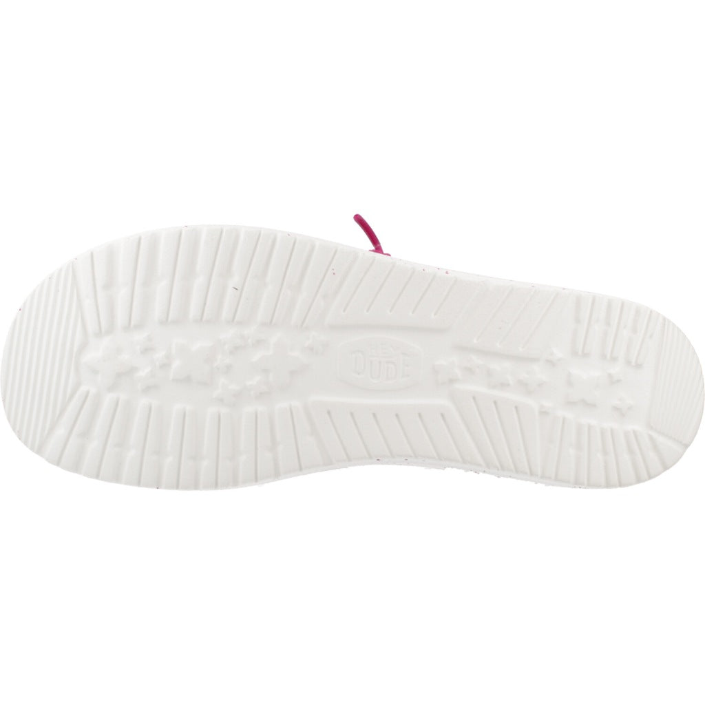HEY DUDE WENDY STRETCH MESH CERAMIC en color ROSA  (6)