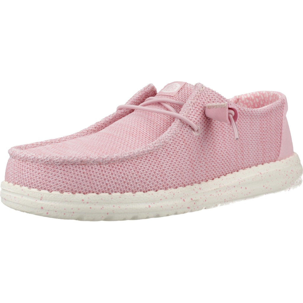 HEY DUDE WENDY STRETCH MESH CERAMIC en color ROSA  (1)