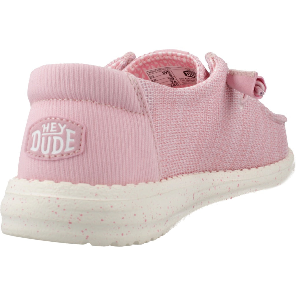 HEY DUDE WENDY STRETCH MESH CERAMIC en color ROSA  (3)