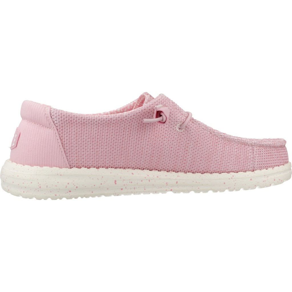 HEY DUDE WENDY STRETCH MESH CERAMIC en color ROSA  (4)