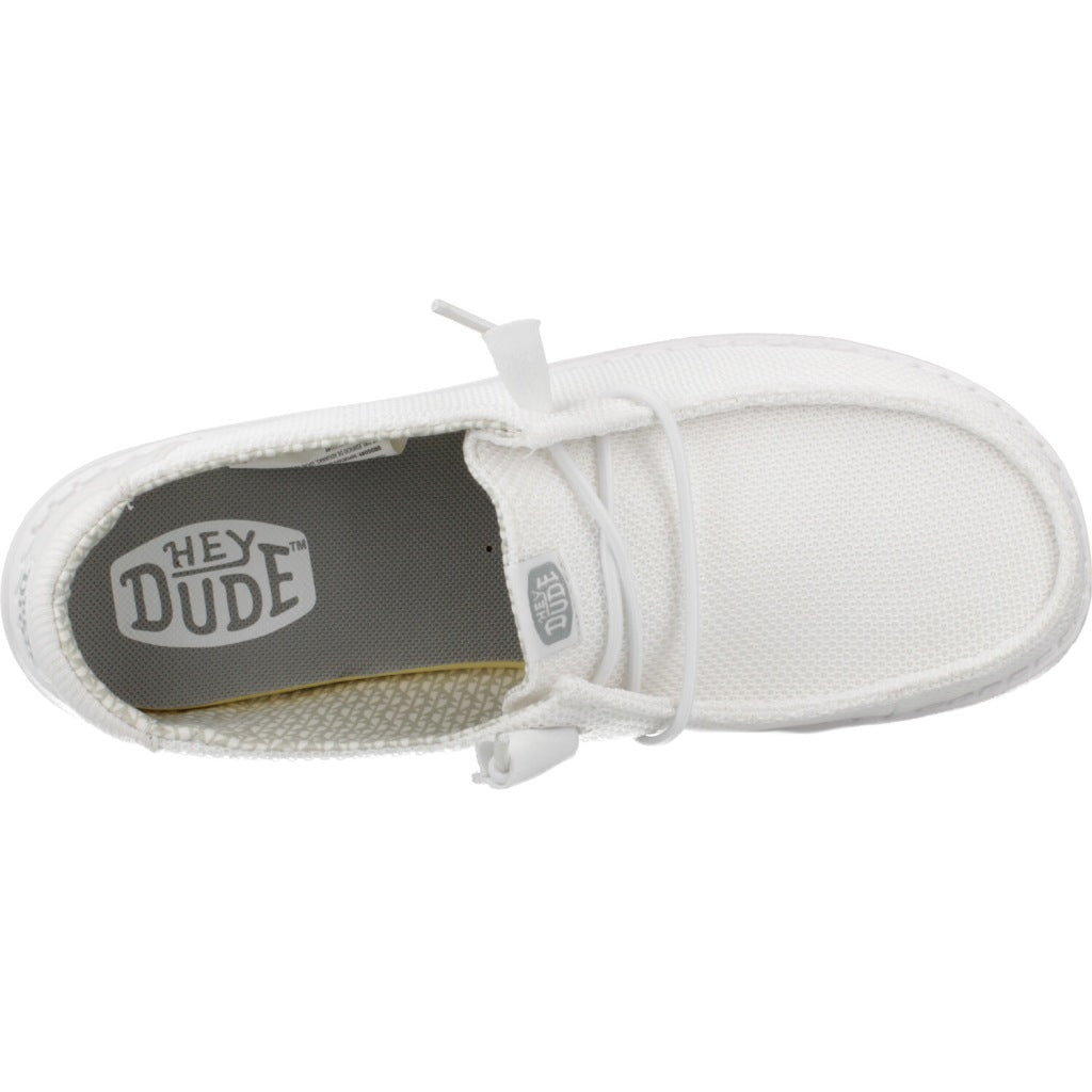 HEY DUDE WENDY STRETCH MESH CERAMIC en color BLANCO  (6)