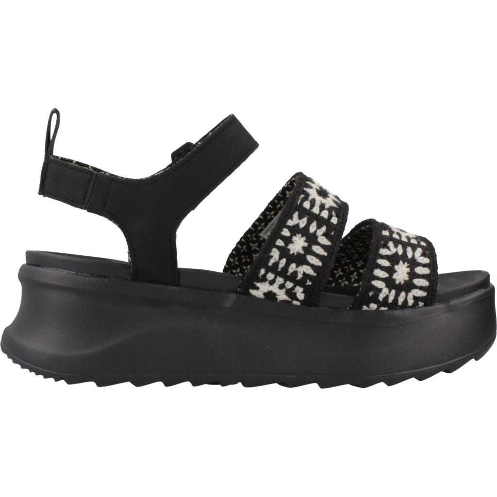 HEY DUDE DELRAY BUCKLE COTTAGE CROCHE en color NEGRO  (4)