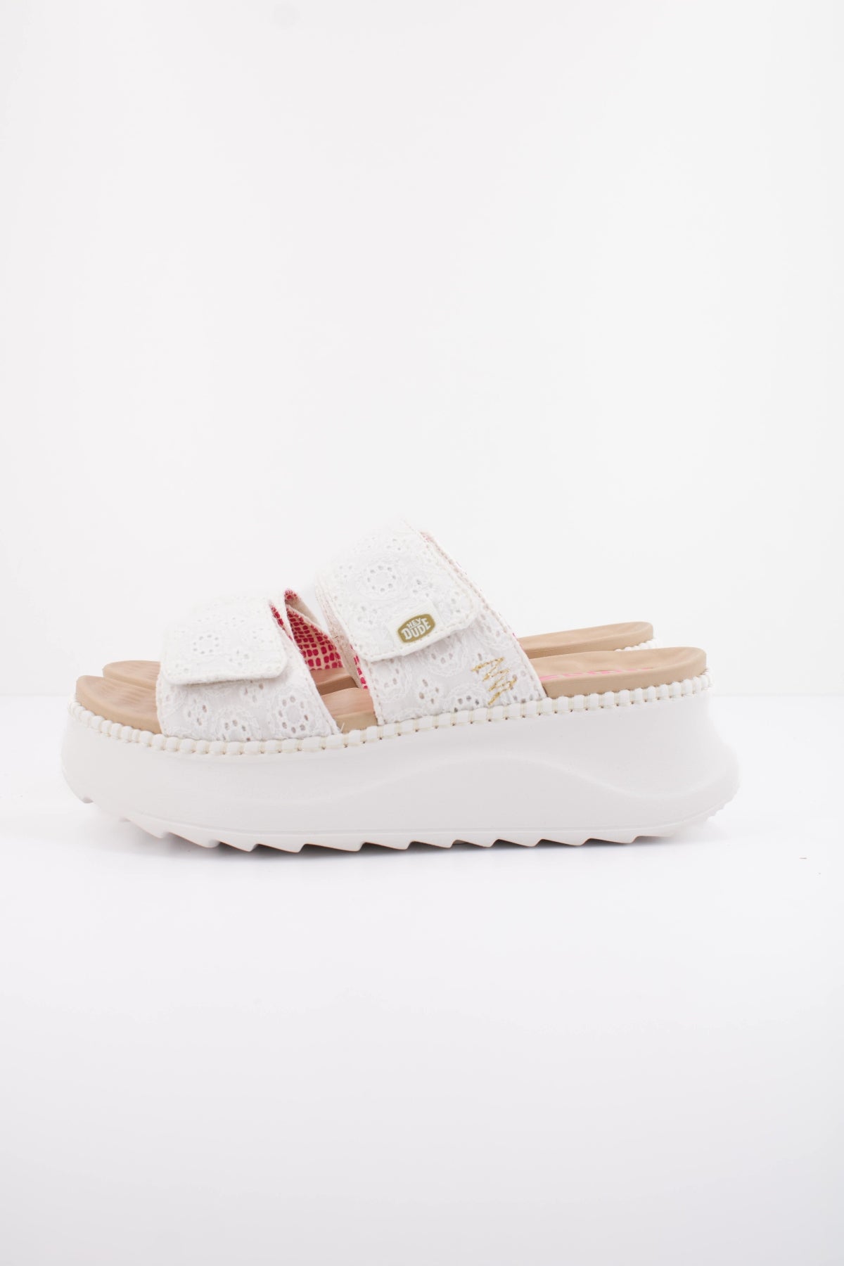 HEY DUDE DELRAY SLIDE EYELET en color BLANCO  (1)