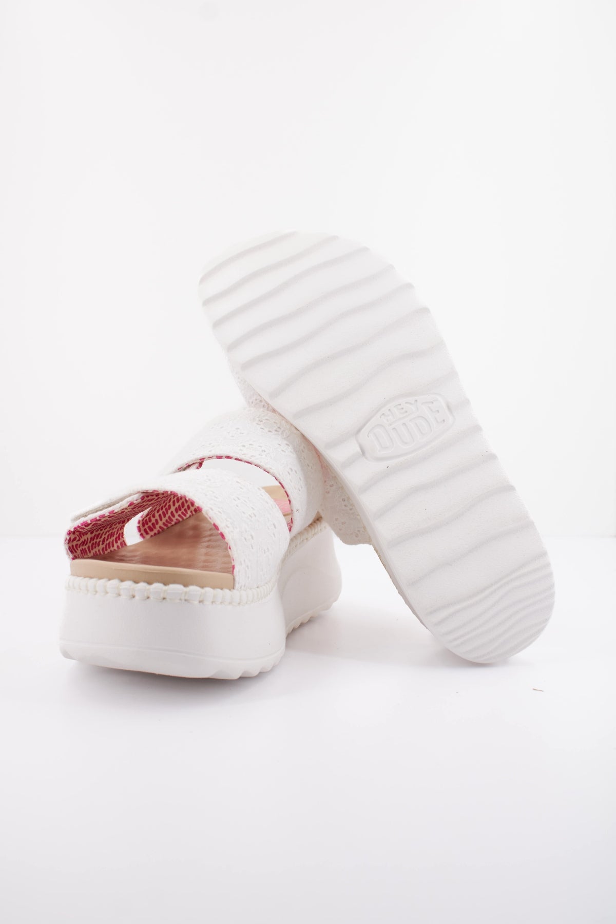 HEY DUDE DELRAY SLIDE EYELET en color BLANCO  (5)
