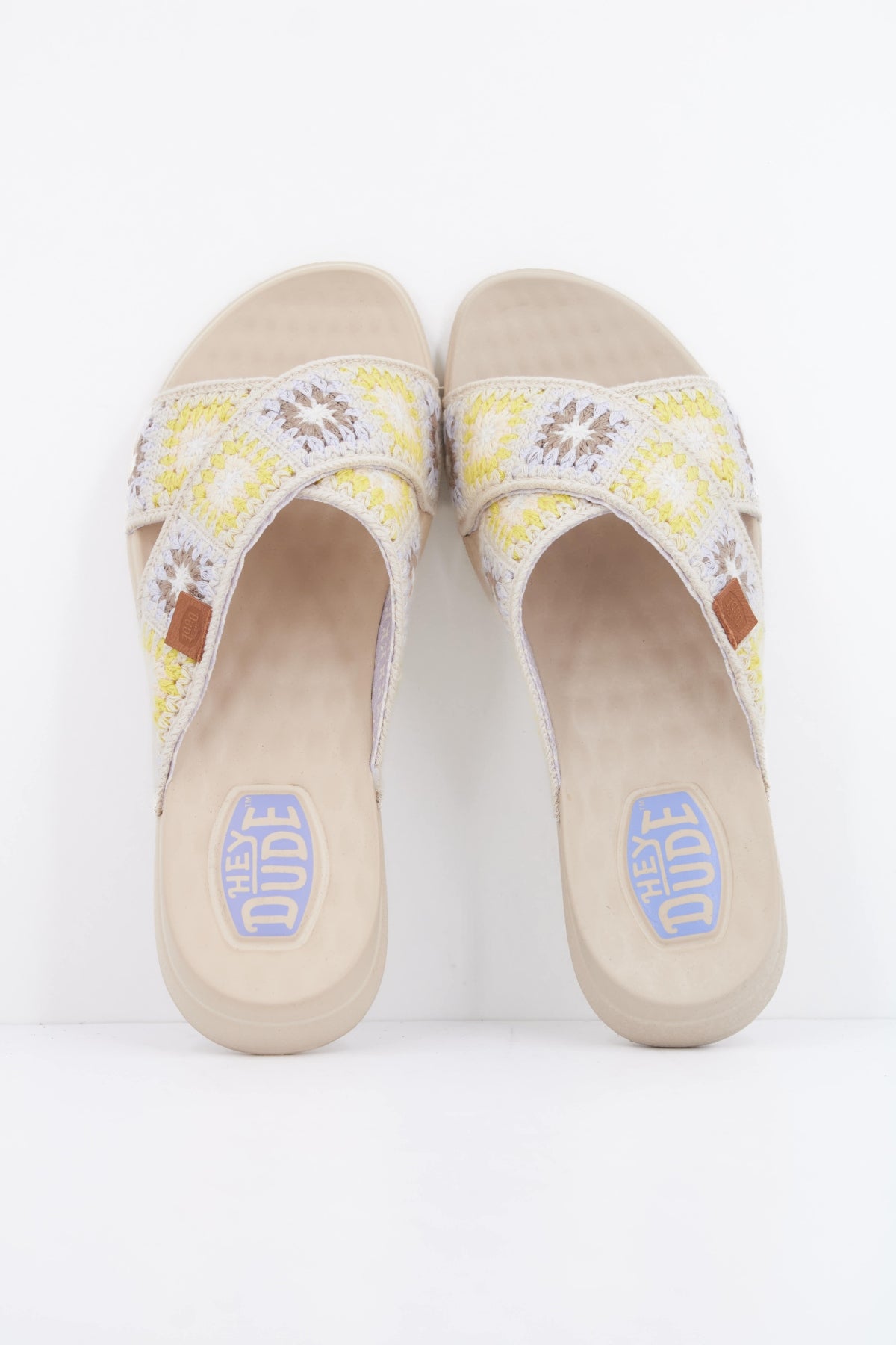 HEY DUDE CHRISTI SLIDE COTTAGE CROCHE en color MULTICOLOR  (3)