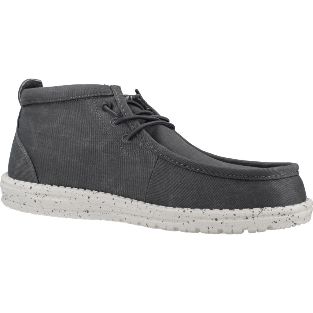 HEY DUDE WALLY MID CANVAS en color GRIS  (5)