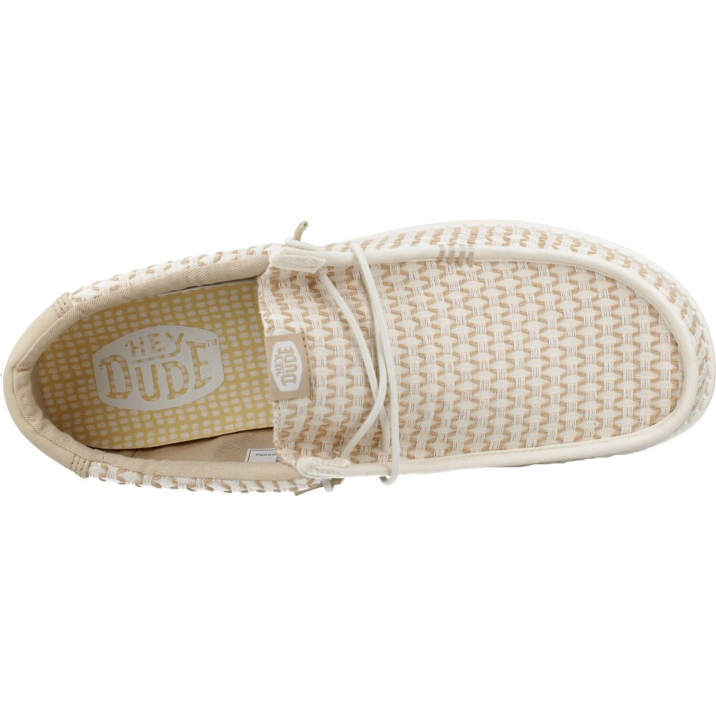 HEY DUDE WALLY WOVEN en color BEIS  (6)