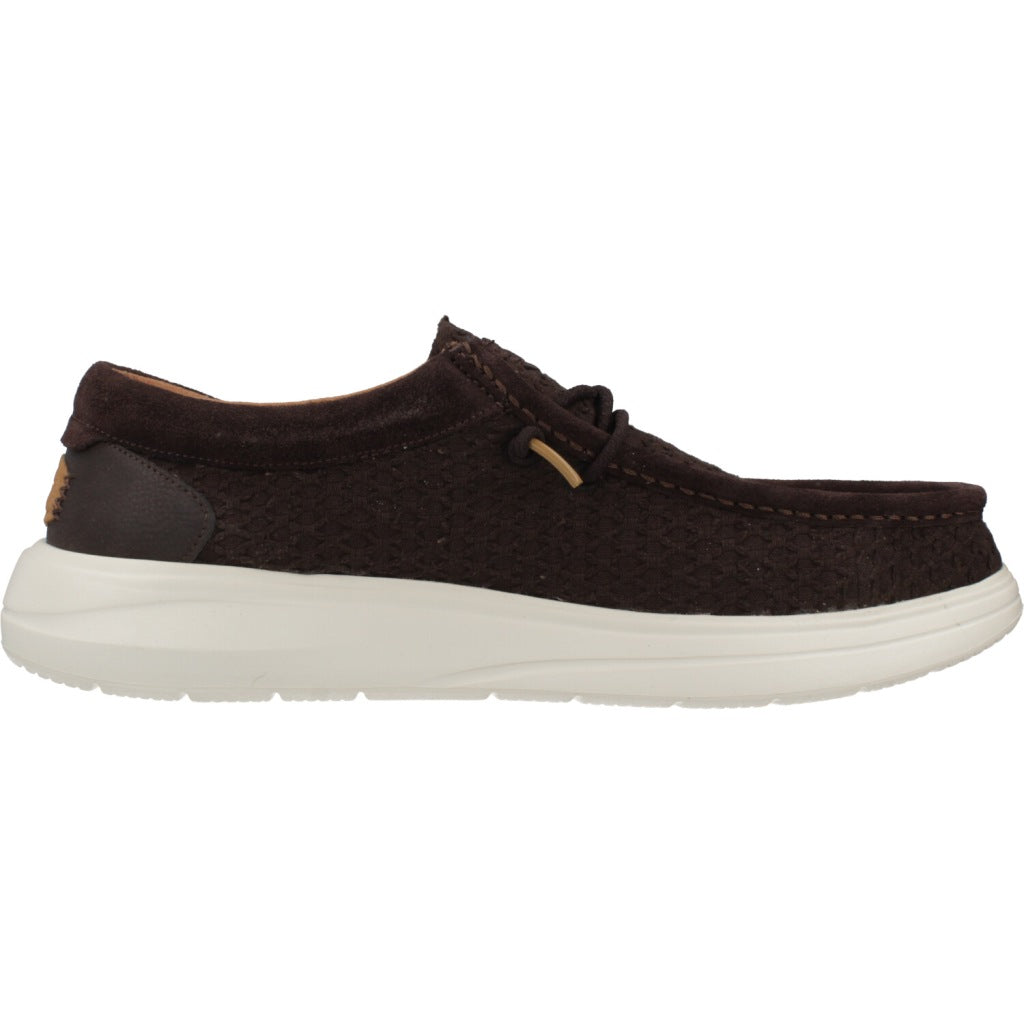 HEY DUDE WALLY COMF WOVEN en color MARRON  (4)