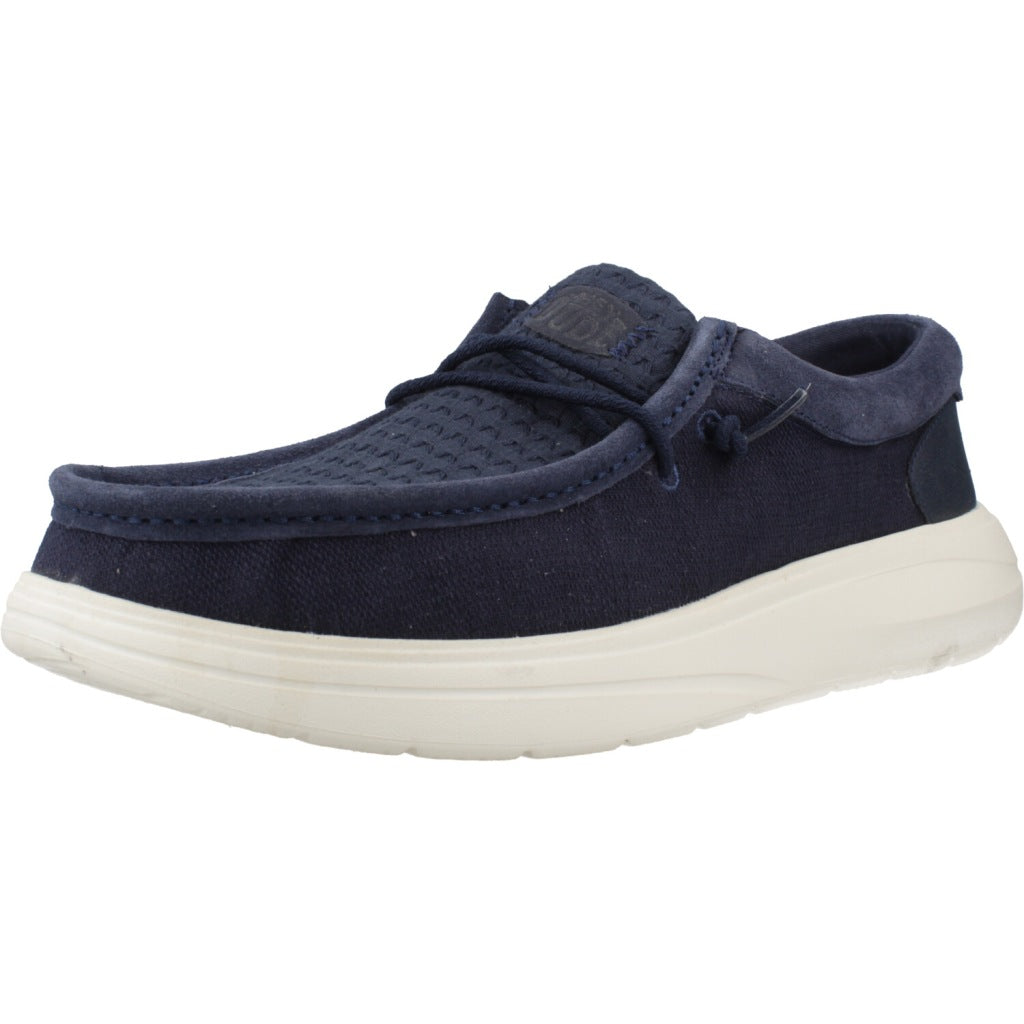 HEY DUDE WALLY COMF WOVEN en color AZUL  (1)