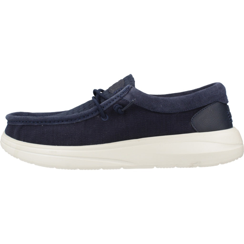 HEY DUDE WALLY COMF WOVEN en color AZUL  (2)