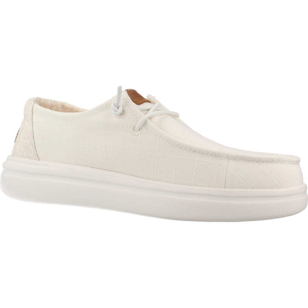 HEY DUDE WENDY RISE CHAMBRAY GRID en color BLANCO  (5)