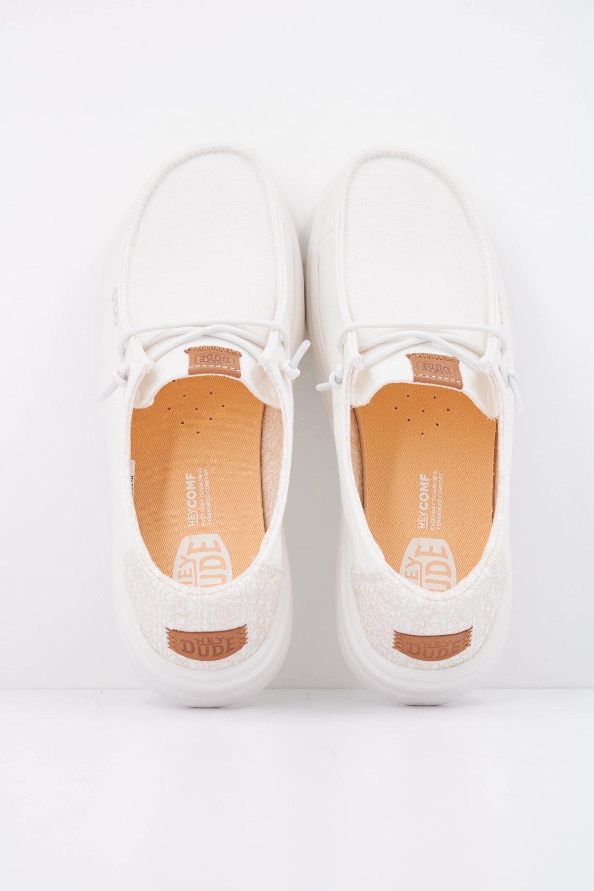 HEY DUDE WENDY RISE CHAMBRAY GRID en color BLANCO  (3)
