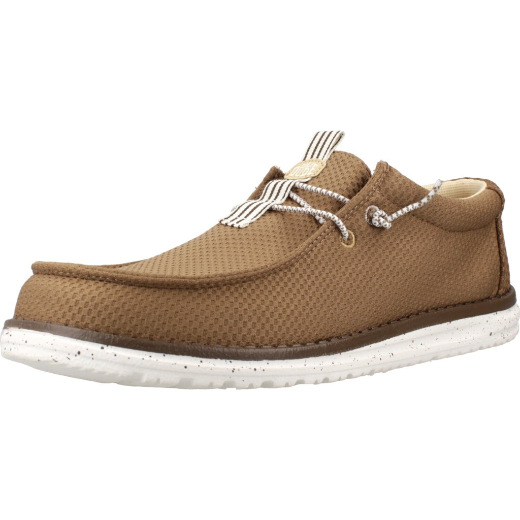 HEY DUDE WALLY MESH NEUTRALS en color MARRON  (1)