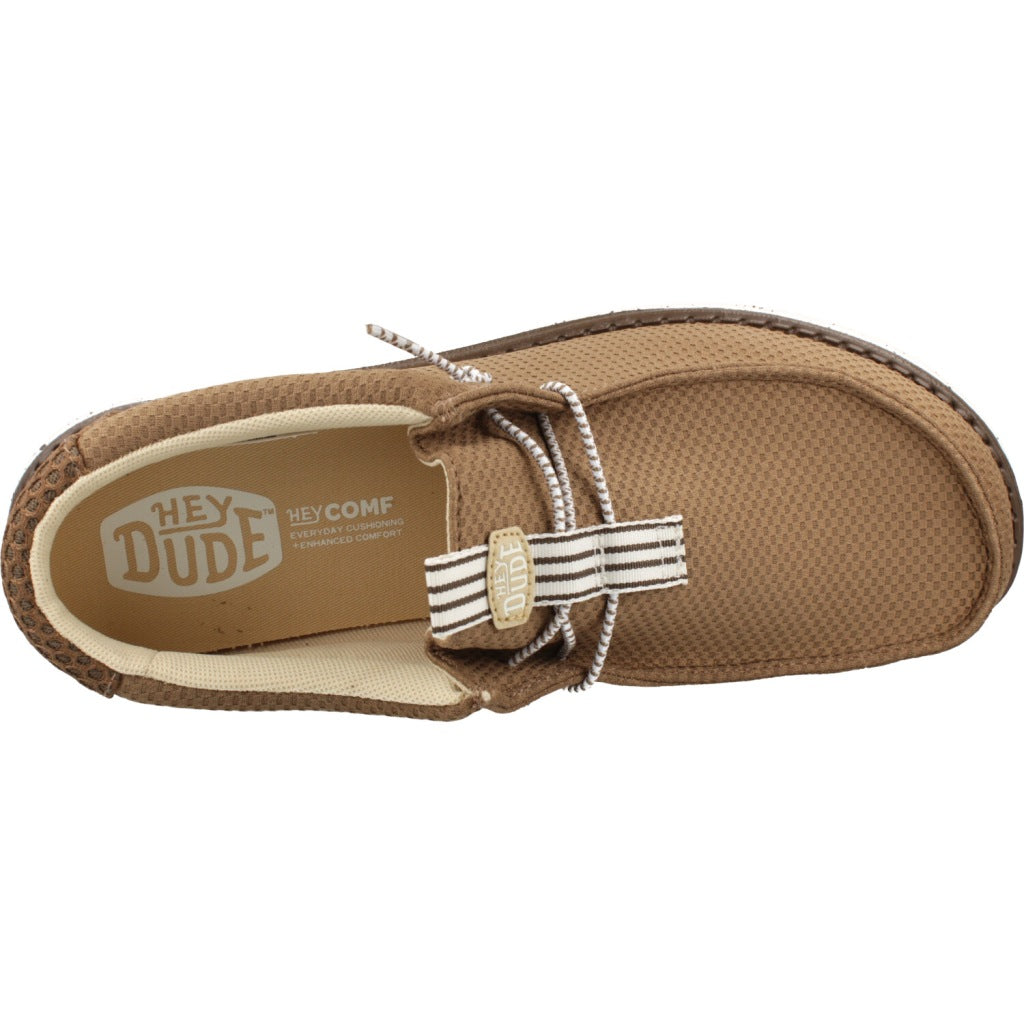 HEY DUDE WALLY MESH NEUTRALS en color MARRON  (6)