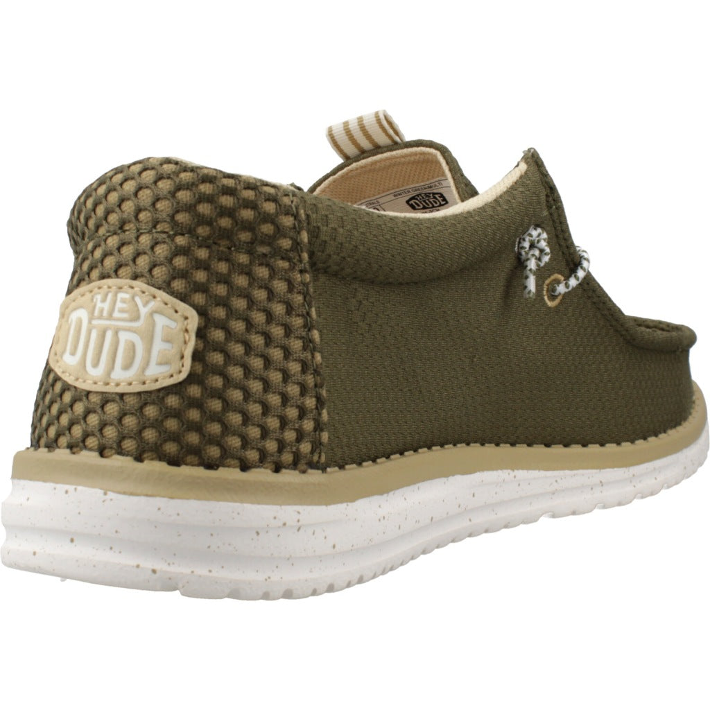 HEY DUDE WALLY MESH NEUTRALS en color VERDE  (3)
