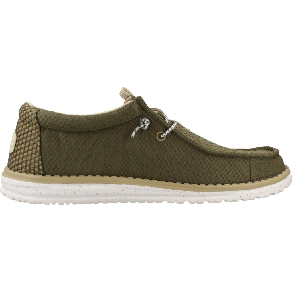 HEY DUDE WALLY MESH NEUTRALS en color VERDE  (4)