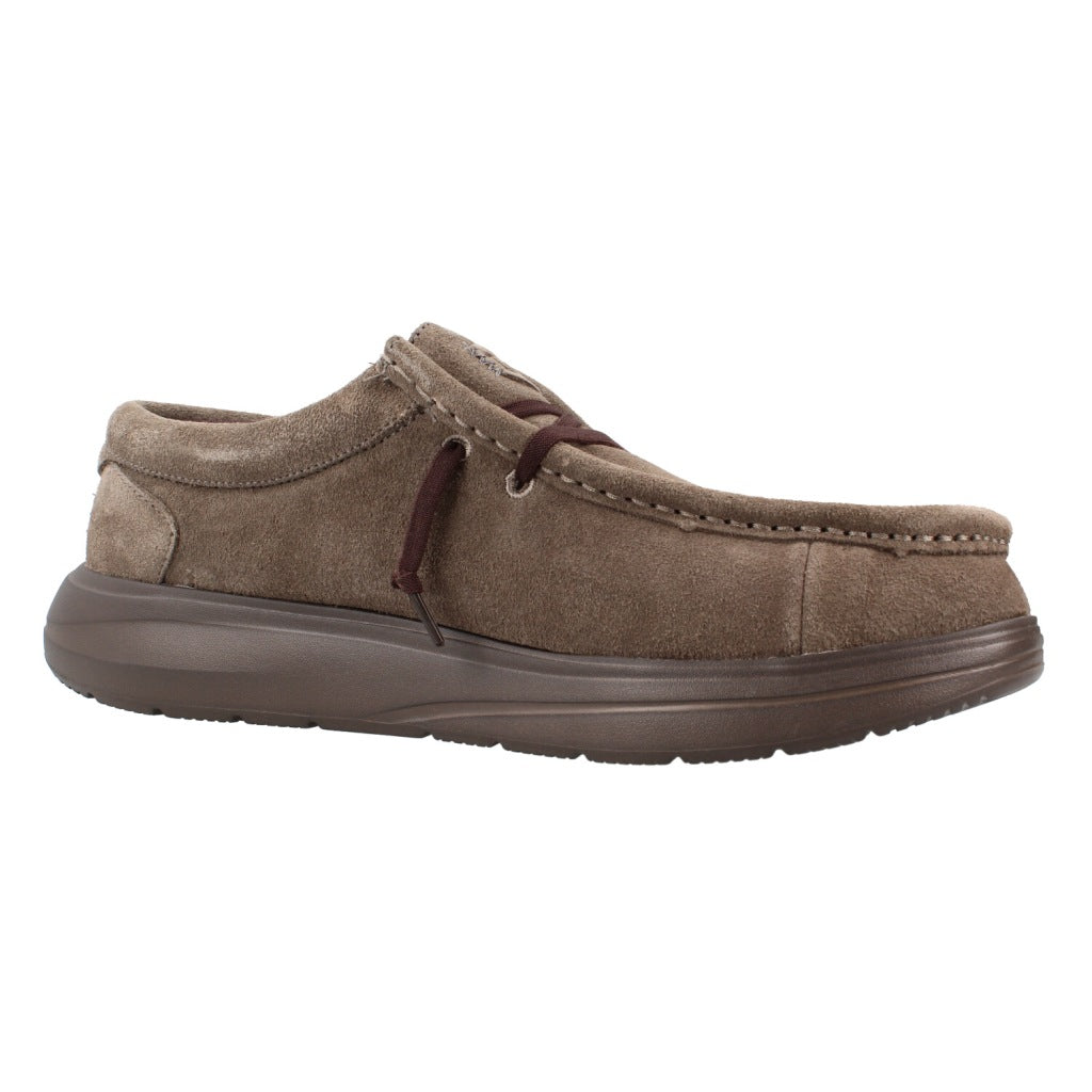 HEY DUDE HD WALLY X SUEDE en color MARRON  (5)