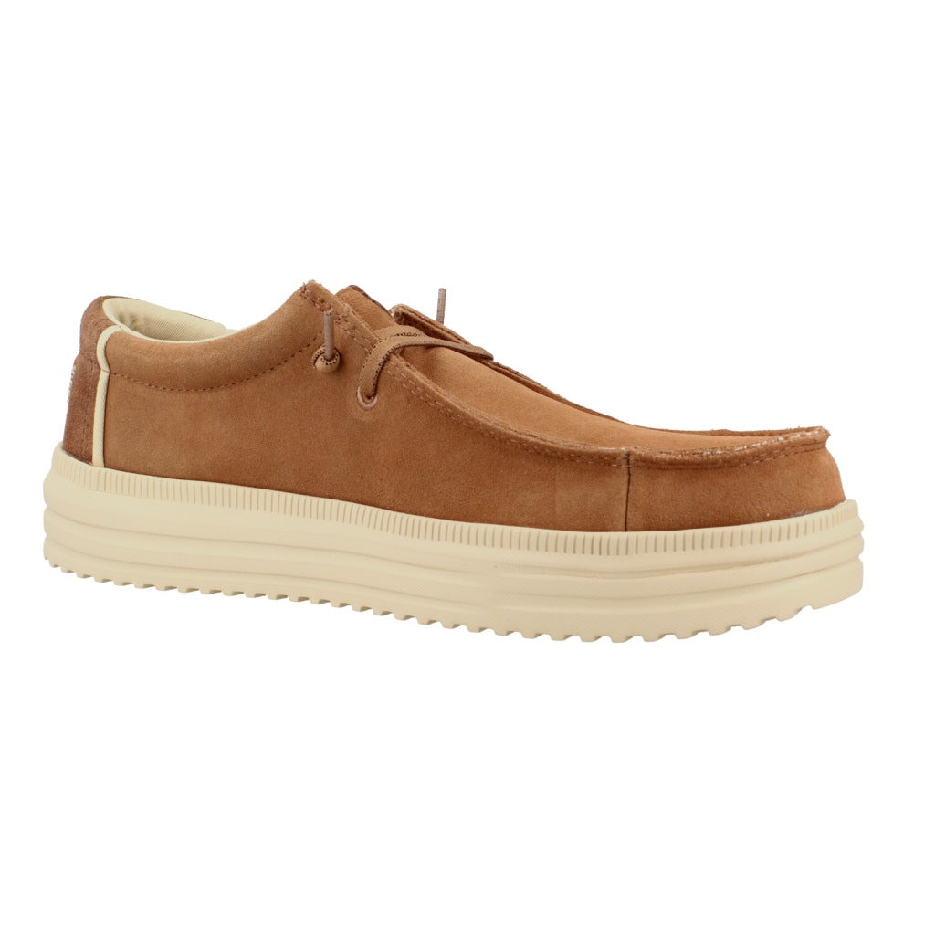 HEY DUDE HD REV SUEDE en color MARRON CLARO  (5)