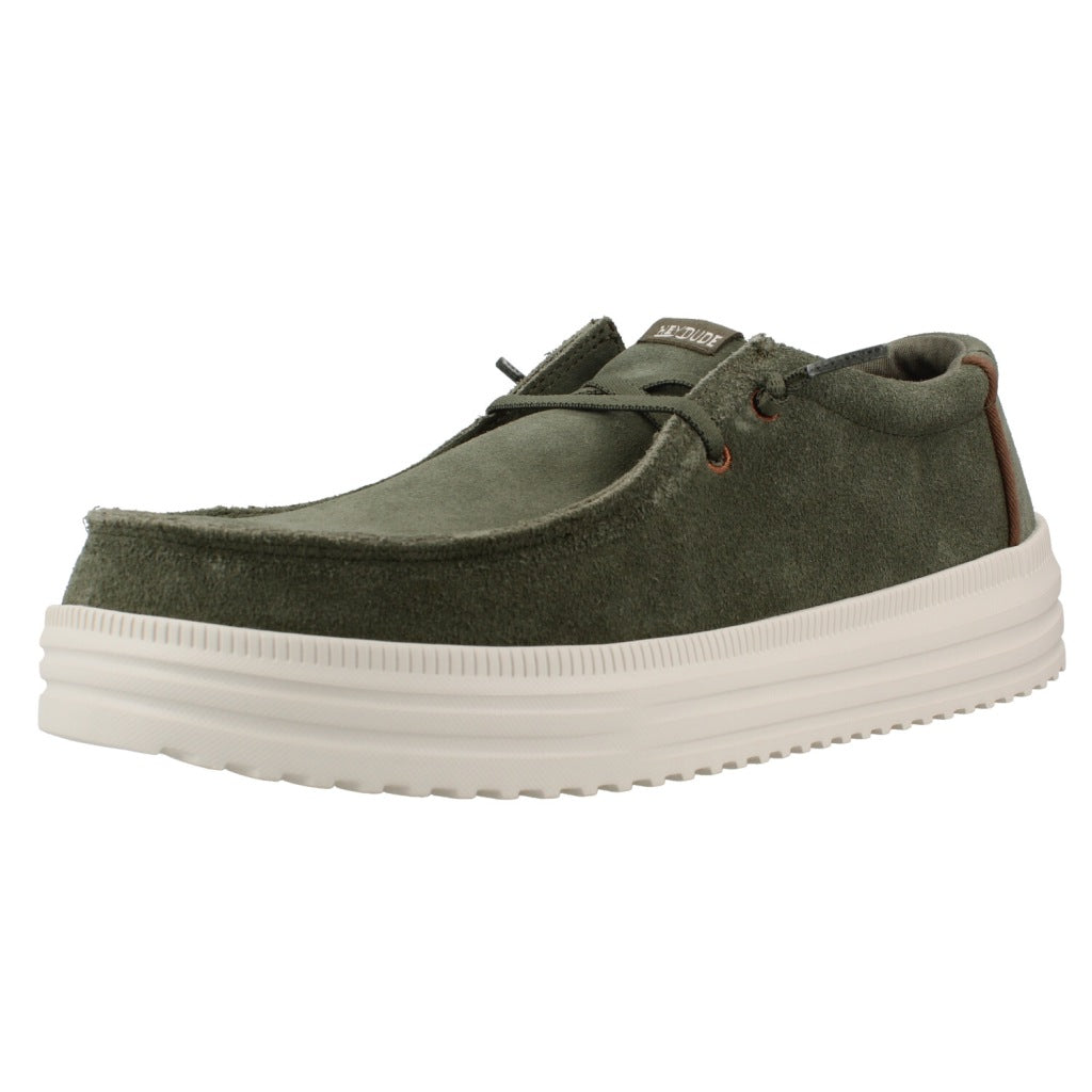 HEY DUDE HD REV SUEDE en color VERDE  (1)