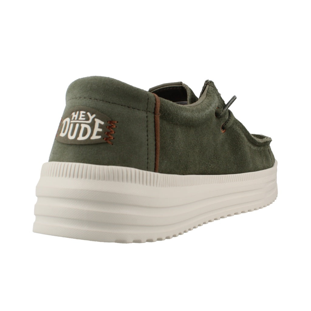 HEY DUDE HD REV SUEDE en color VERDE  (3)