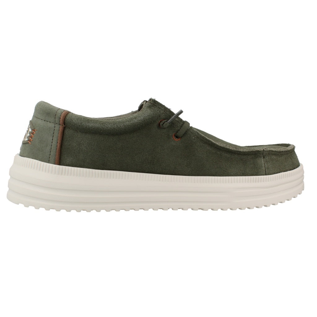 HEY DUDE HD REV SUEDE en color VERDE  (4)