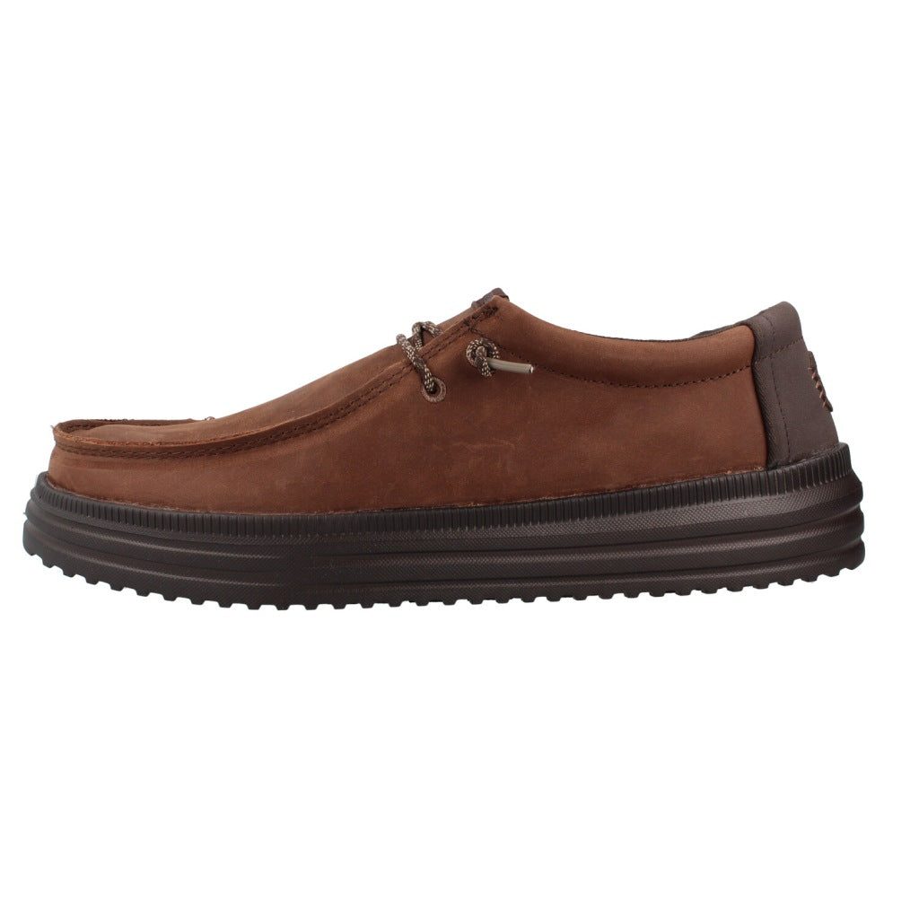 HEY DUDE HD REV TUMBLED LEATHER en color MARRON  (2)