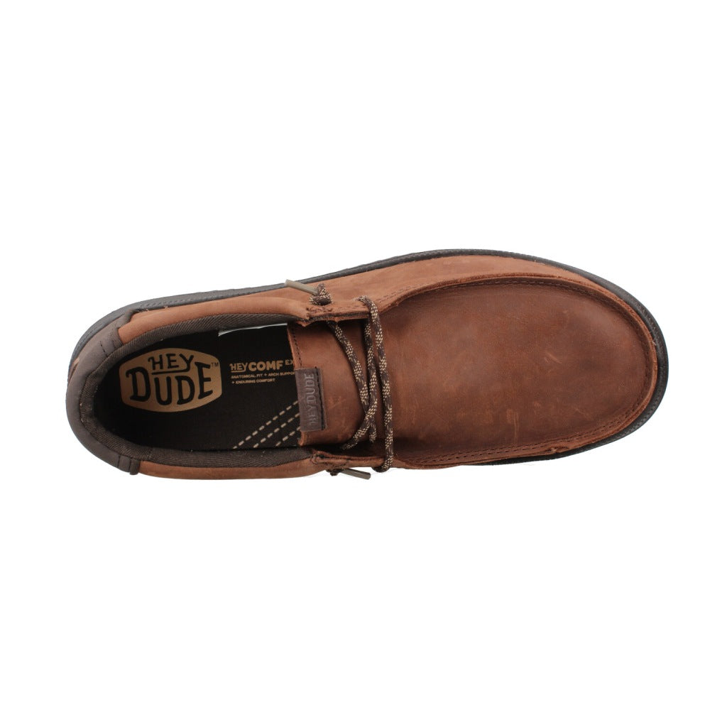 HEY DUDE HD REV TUMBLED LEATHER en color MARRON  (7)