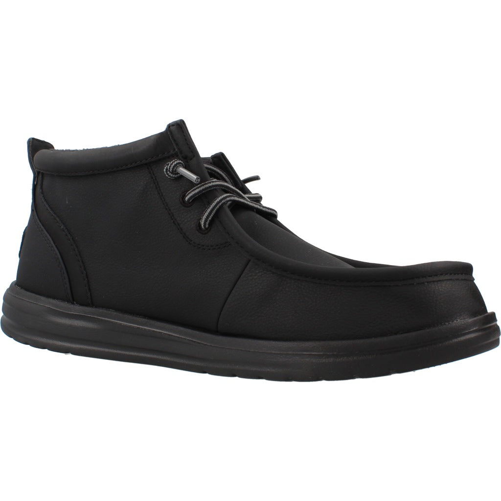 HEY DUDE HD WALLY MID GRIPR CLASSIC, en color NEGRO  (5)