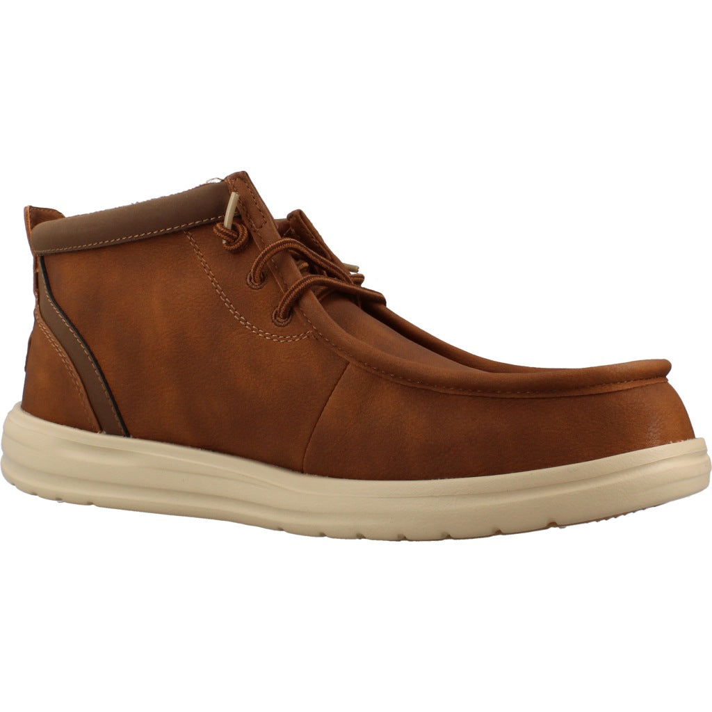 HEY DUDE HD WALLY MID GRIPR CLASSIC, en color MARRON CLARO  (5)