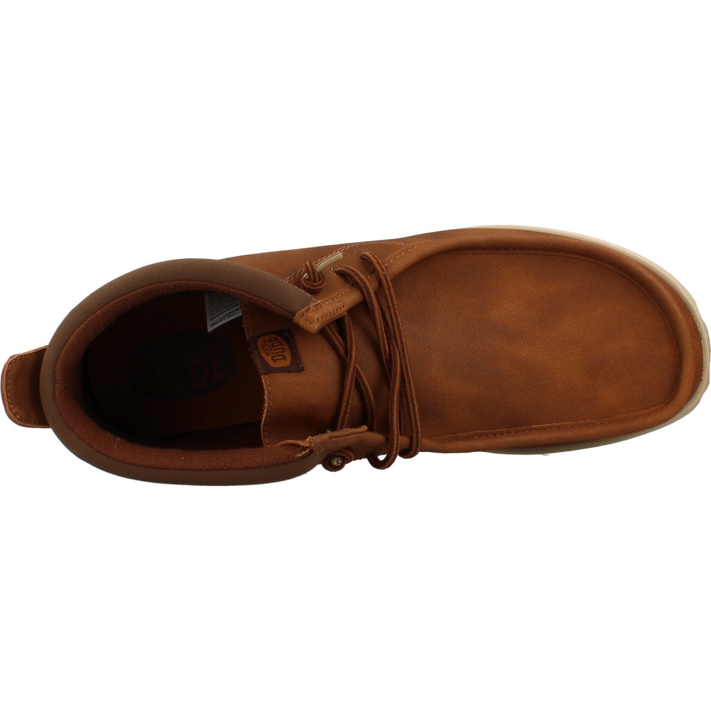 HEY DUDE HD WALLY MID GRIPR CLASSIC, en color MARRON CLARO  (7)