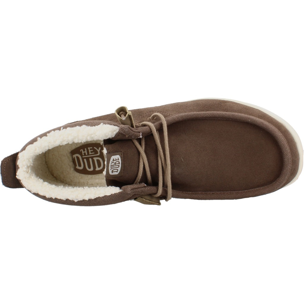 HEY DUDE HD WALLY MID GRIPR WARMTH en color MARRON  (7)