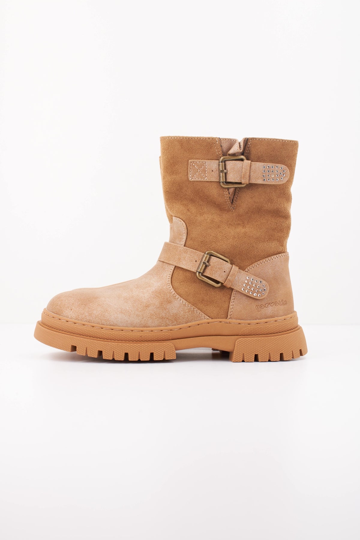 GARVALIN BOTA HEBILLAS en color MARRON CLARO  (1)