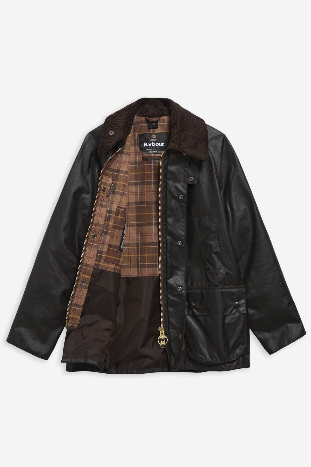 BARBOUR MWXSG BEDALE WAX JACKET en color NEGRO  (3)