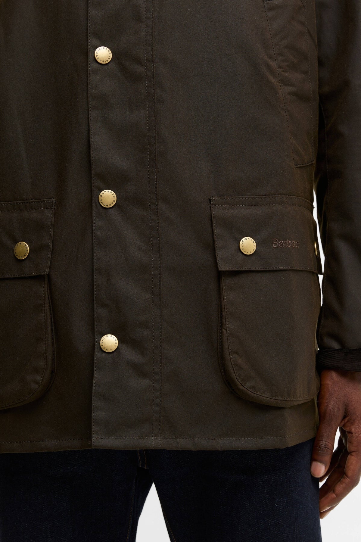 BARBOUR MWXOL ASHBY WAX JACKET en color MARRON  (5)