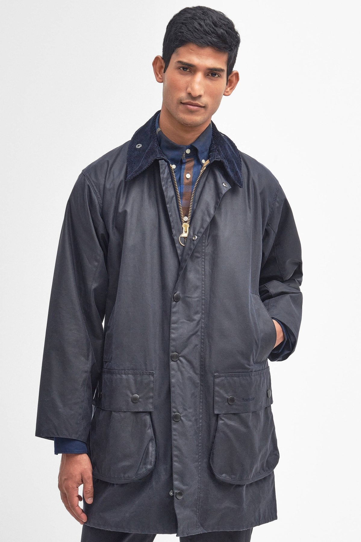 BARBOUR REELIN WAX MWXNY en color AZUL  (1)