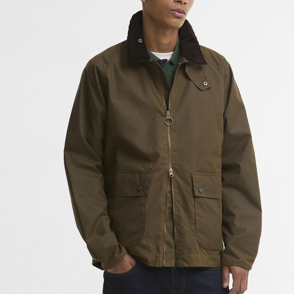 BARBOUR BEDALE SHORT WAX MWXBR en color MARRON  (6)