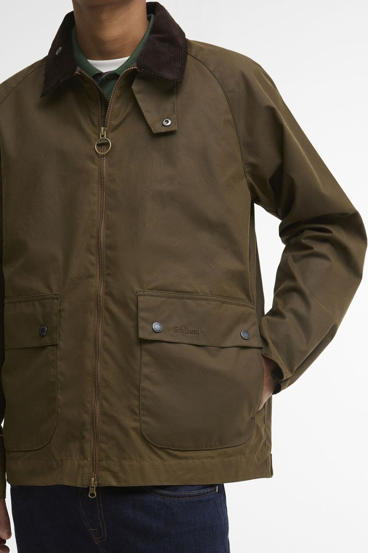 BARBOUR BEDALE SHORT WAX MWXBR en color MARRON  (3)