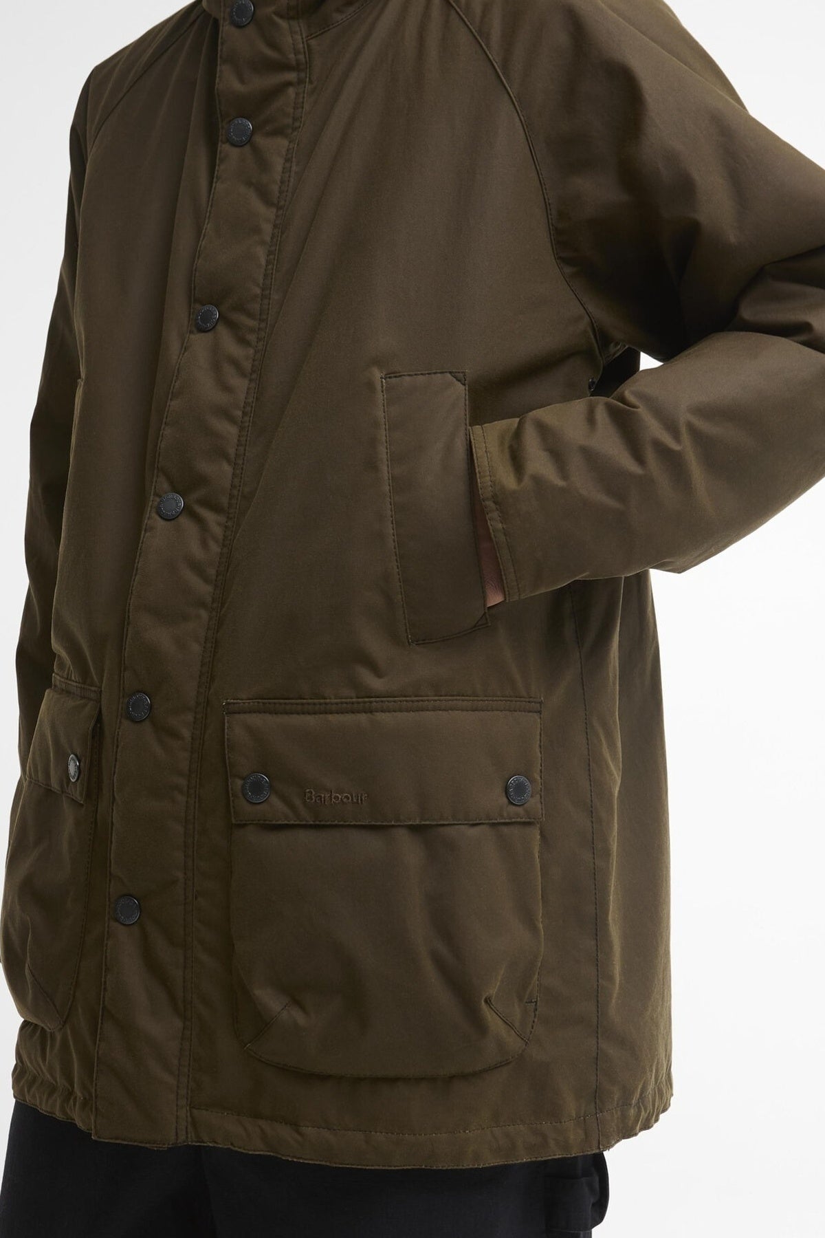 BARBOUR MWXBR BEDALE WAX PARKA en color VERDE  (4)