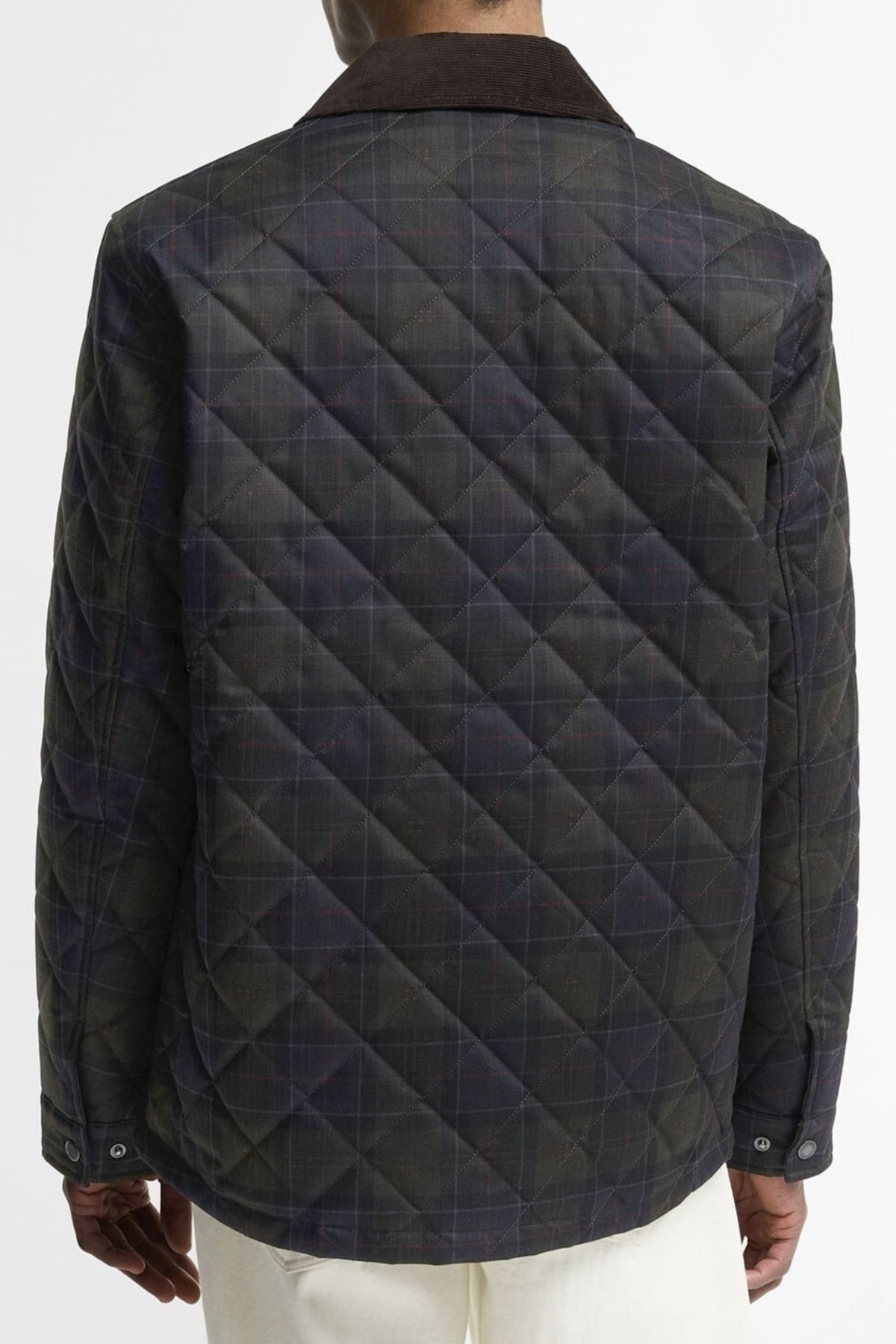 BARBOUR TARTAN SHIRT QUILTED JACKET MQUTN en color MULTICOLOR  (2)
