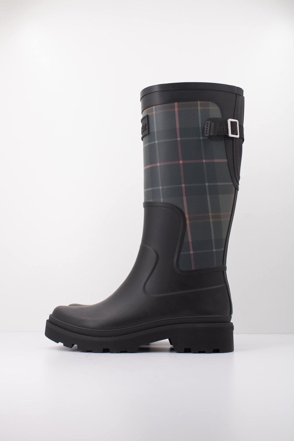 BARBOUR DENA TARTAN WELLINGTON LRFBK en color NEGRO  (1)