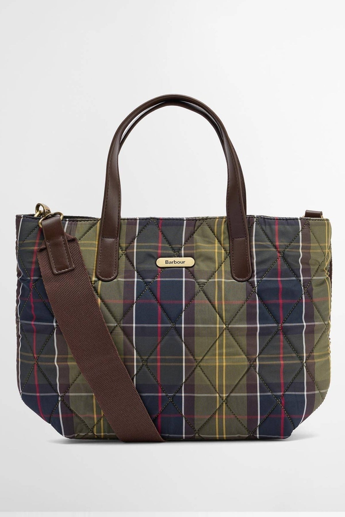 BARBOUR LBATN BARBOUR QUILTED TOTE BA en color VERDE  (3)