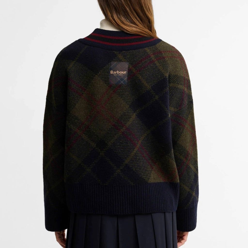 BARBOUR SHAE V-NECK TARTAN JUMPER LKNTN en color MULTICOLOR  (5)