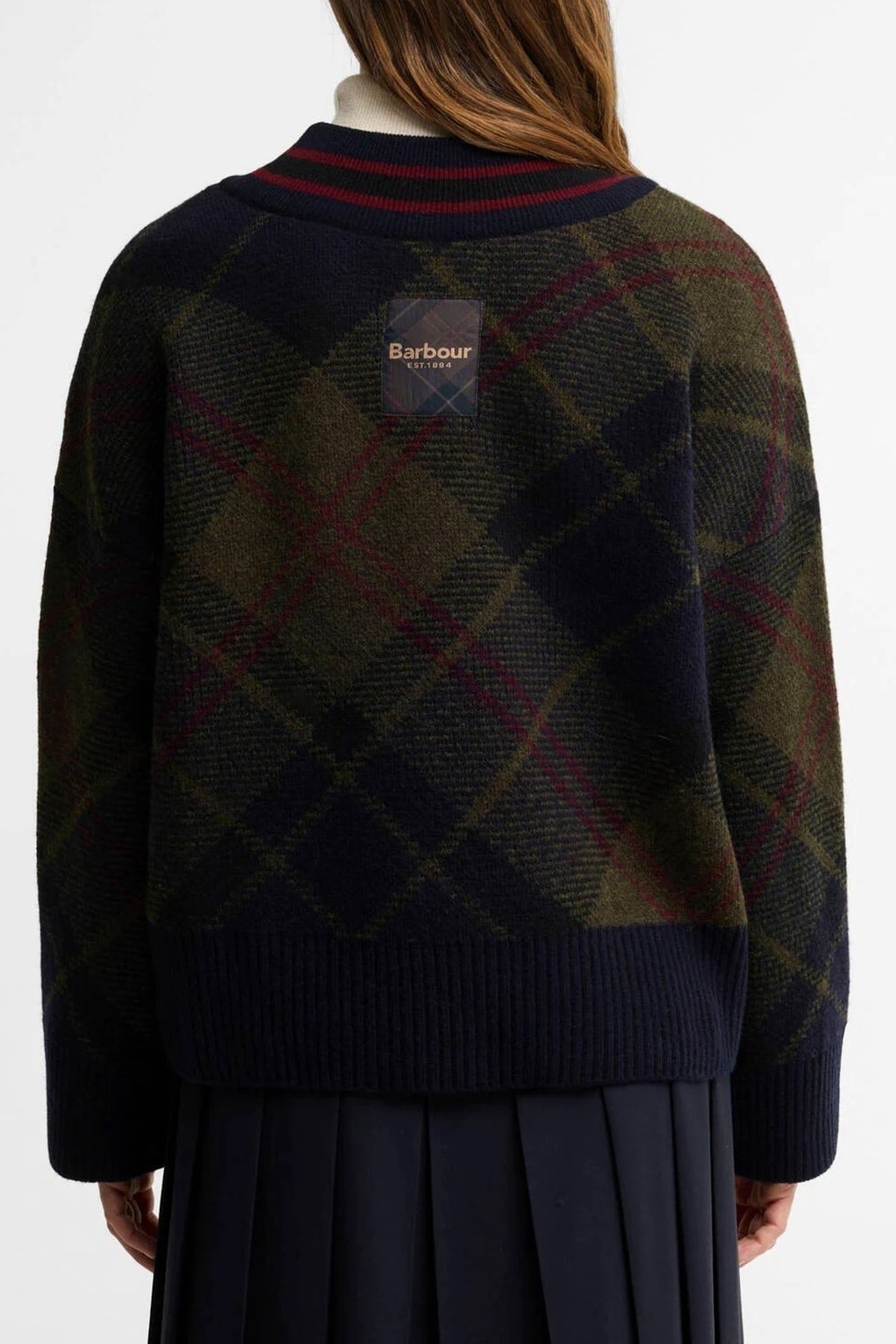 BARBOUR SHAE V-NECK TARTAN JUMPER LKNTN en color MULTICOLOR  (2)