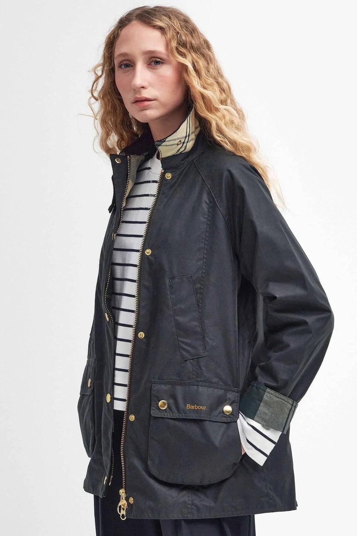 BARBOUR LWXSG BARBOUR MODERN BEADNELL en color AZUL  (1)