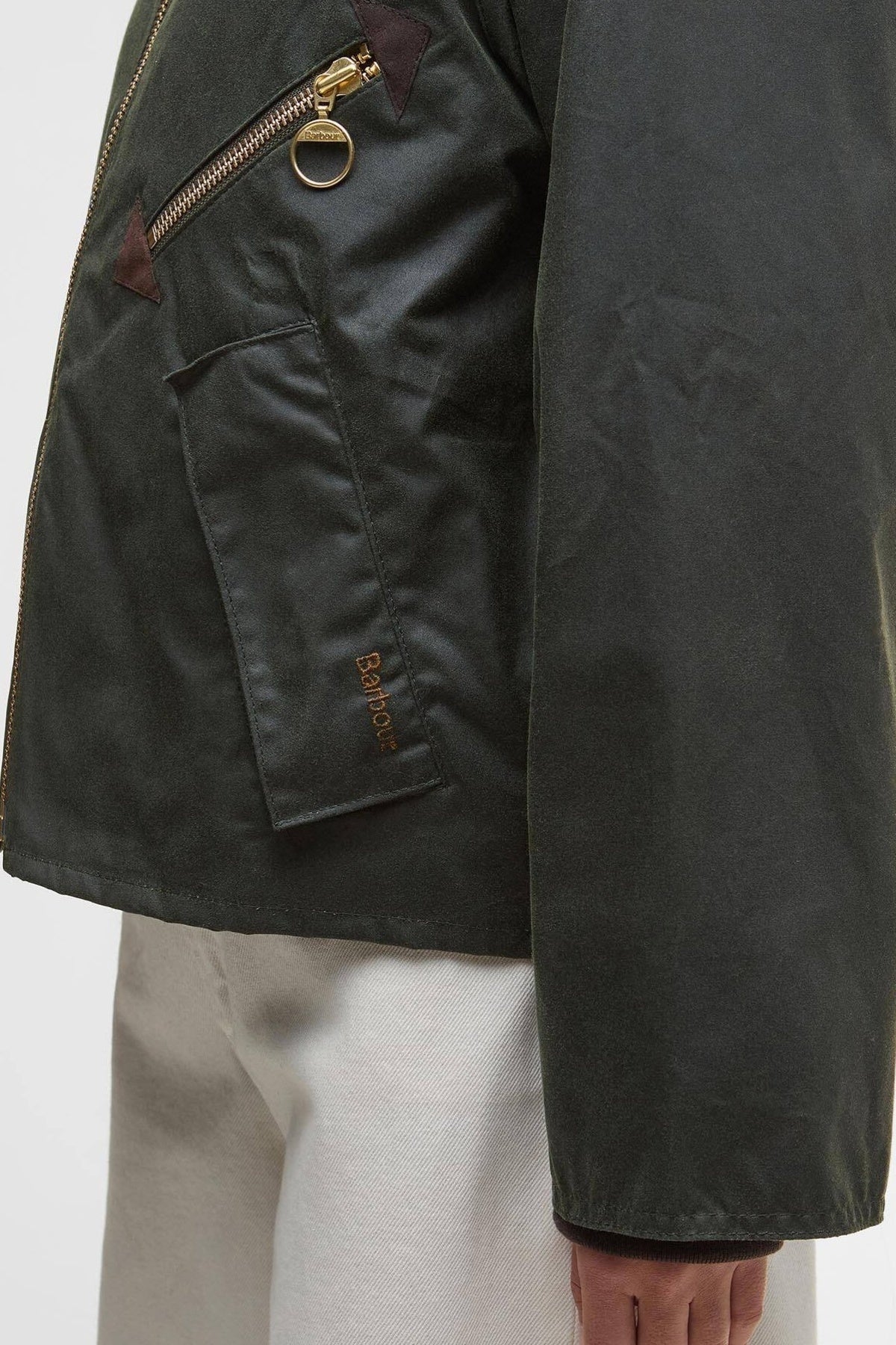 BARBOUR LWXOL BARBOUR ARLENE WAX en color VERDE  (5)