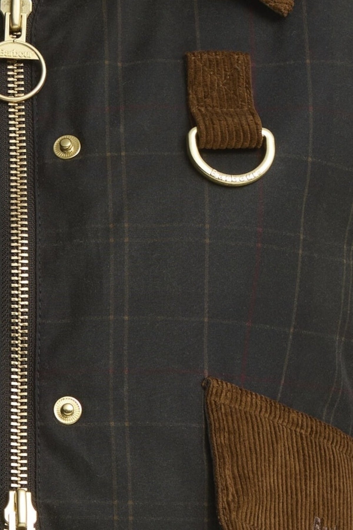 BARBOUR LWXOL BARBOUR IRENE WAX en color VERDE  (5)